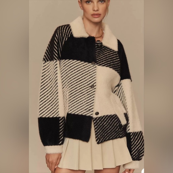 NVLT Eyelash Knit Bomber Coatigan - Picture 2 of 10